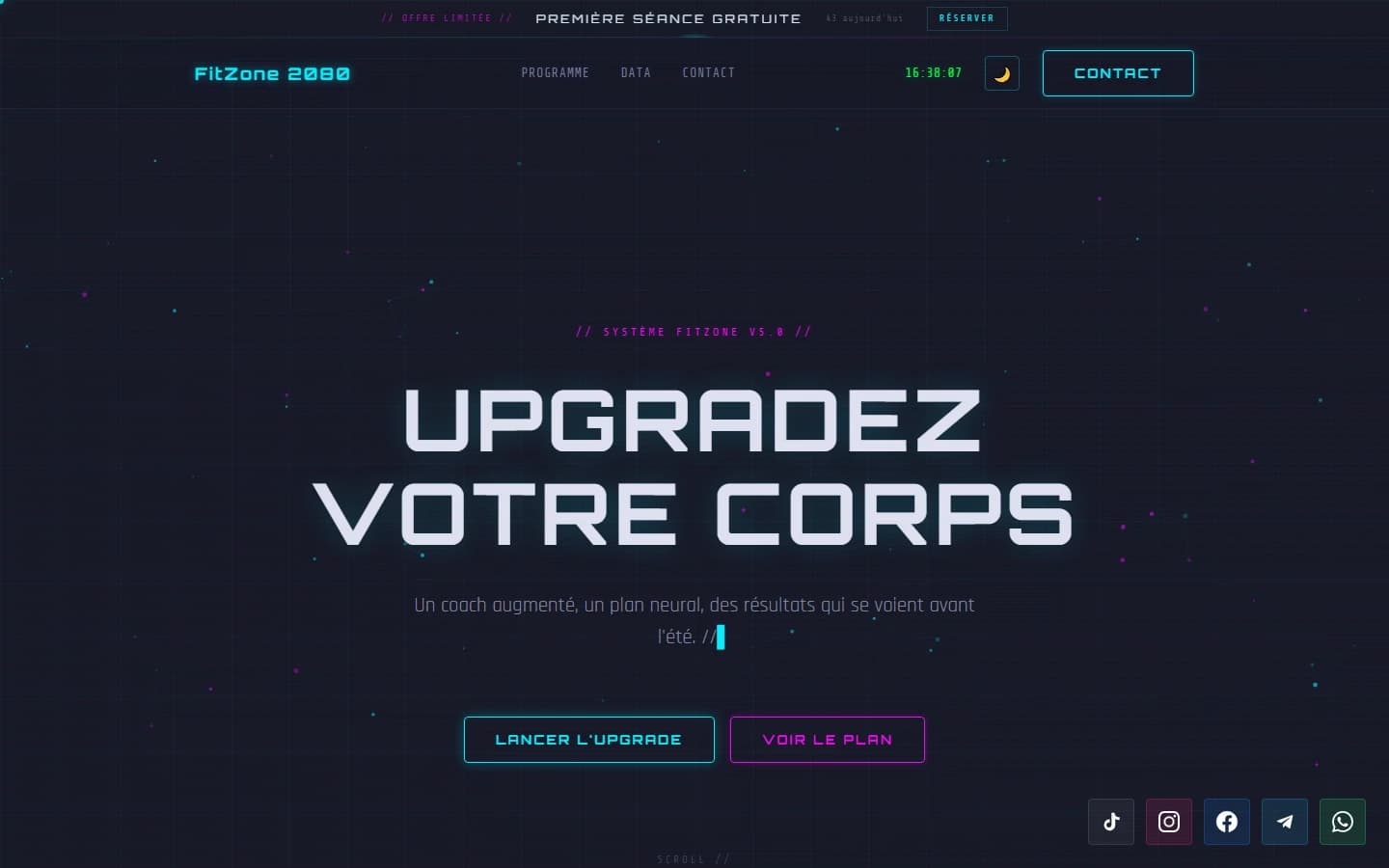 FitZone 2080 — سطح المكتب